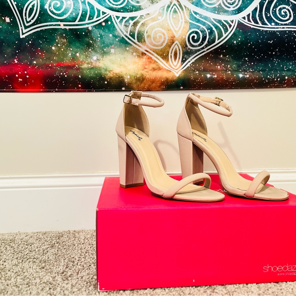 Pearl Block heel - worn once